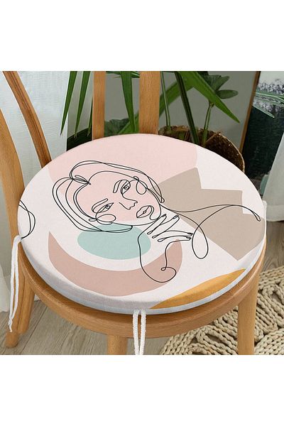 Realhomes Bohemian Special Design Round Zippered Chair Cushion