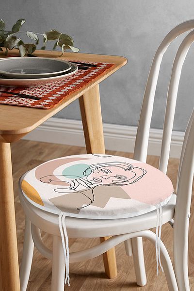 Realhomes Bohemian Special Design Round Zippered Chair Cushion