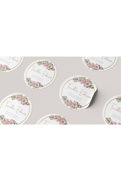 printiks 60 bucăți de culoare pastel, mulțumesc, autocolant rotund, etichetă,...