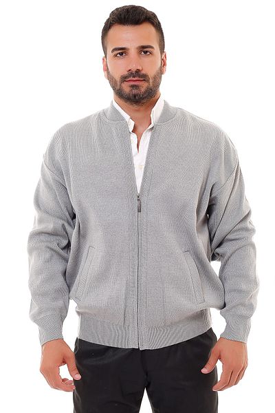 K KARBEY Steel Knitted Men's Oversize Knitwear Coat