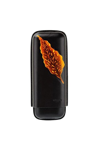 Lubinski Yeni Deri Puro Kılıfı Siyah Leaf Desen 2li (60ring)