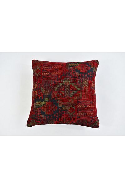 oushak Kilim Patterned Decorative Pillowcase 4-Piece Double Sided Chenille Woven Concealed Zippered Throw Pillow Cover