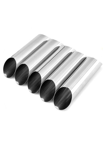 Nar kalıp Narkalıp 6 Piece Cannolli Dessert Mold Steel Cannolli Baking Mold