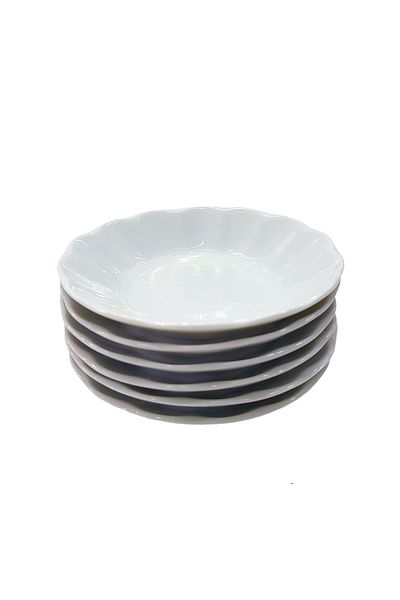 Matar Endüstriyel Mutfak Ekipmanları Porland Porcelain White Coffee Pot Model 6-Piece Tea Plate