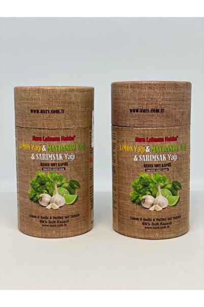 Nurs Lokman Hekim 2 Adet Limon Maydanoz Sarımsak Yağı Kürü