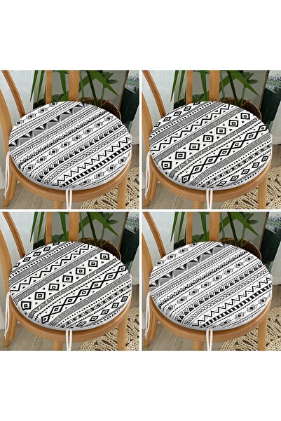 Realhomes Set de perne pentru scaune rotunde cu fermoar, 4 piese, design scan...