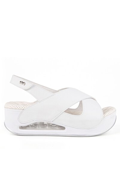 Muya Assos Kadın Beyaz Günlük Sandalet 31213 36/40 -2