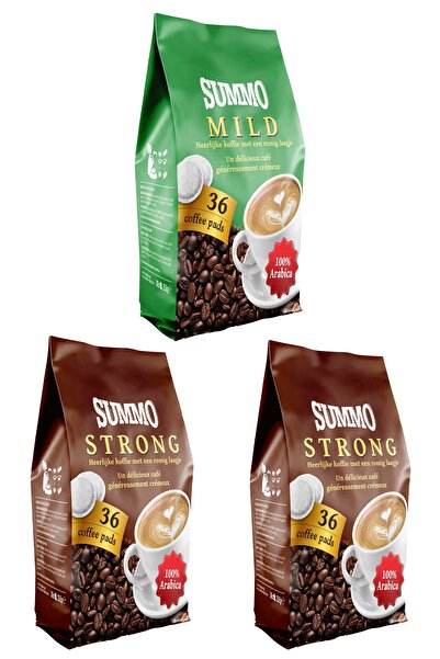 SUMMO 1 قطعة خفيفة و2 قطعة قوية 108 عبوة قهوة سنسو كبسولات قهوة 108 (36 × 3 ع...