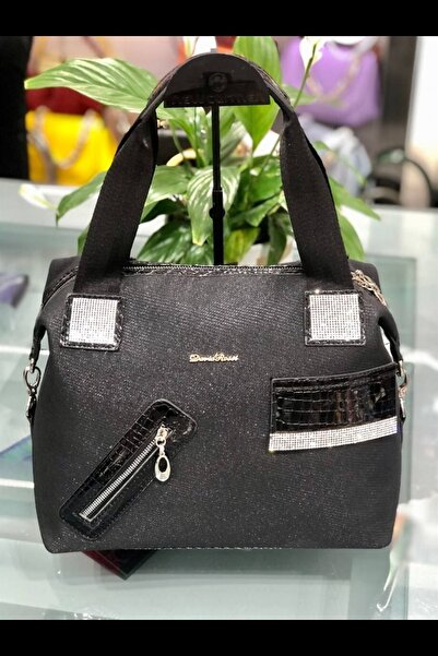 David Rossi Simli Taşlı Cepli Çanta