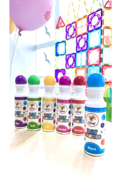 Lino Bilmiş Çocuk Dot Markers 6lı