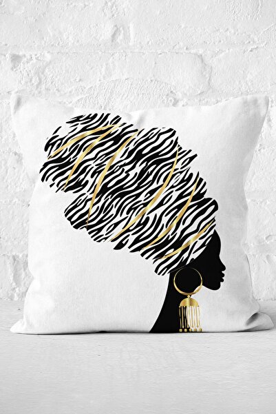 Nish & Royal Black and White Black Women's Modern Decorative Throw Pillow Cov...