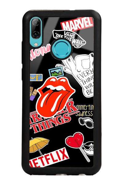 Spoyi Huawei P Smart (2019) Sticker Design Glossy Phone Case