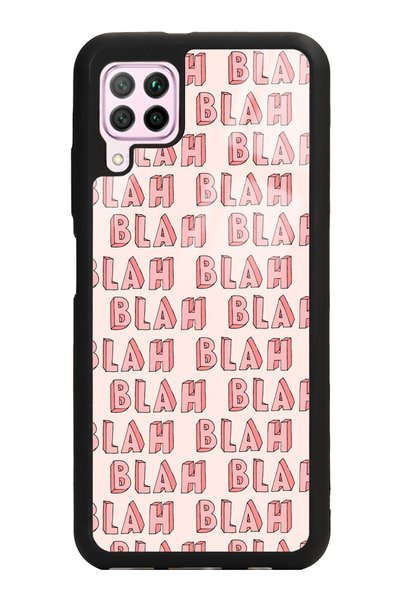 Spoyi Huawei P40 Lite Blah Blah Design Glossy Phone Case