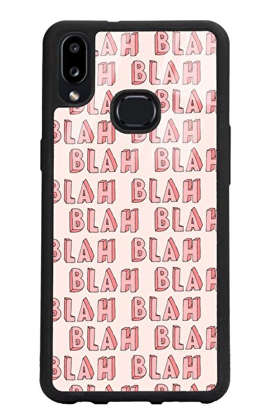 Spoyi Samsung A10s Blah Blah Tasarımlı Glossy Telefon Kılıfı