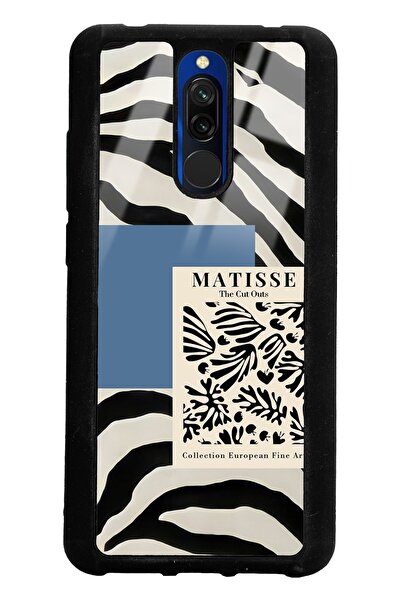 Spoyi Xiaomi Redmi 8 - 8a Zebra Matısse Tasarımlı Glossy Telefon Kılıfı