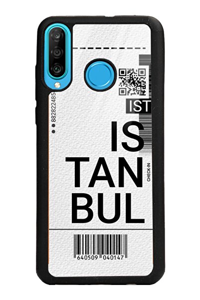 Spoyi غلاف هاتف لامع بتصميم تذكرة لهاتف هواوي P30 Lite