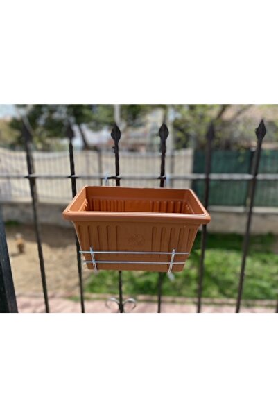 RENK YAPI RÜYASI Villa Terası Demirlerine Saksı Plastik Saksı Sıcak Soğuk Hav...