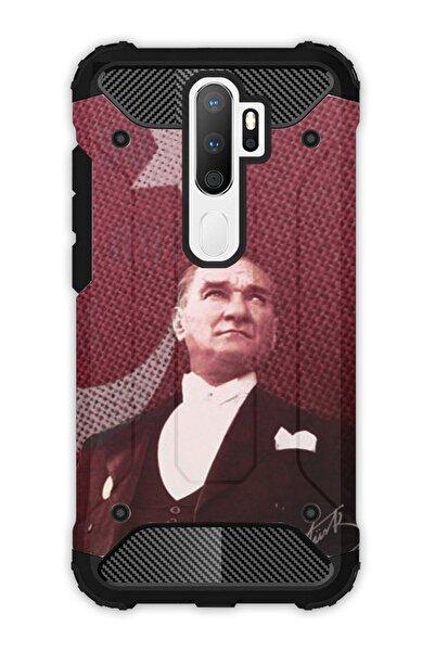 OPPO A5 - A9 2020 Uyumlu Kılıf Tank Full Koruma Antişok - M.k Atatürk