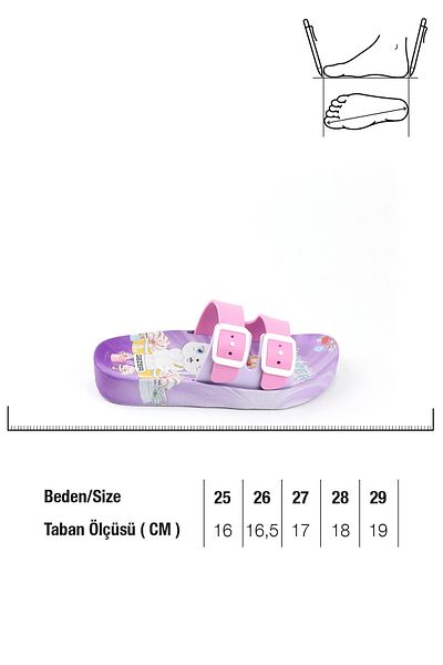 GEZER Summer Non-Slip Sole Two Buckle Girls' Slippers