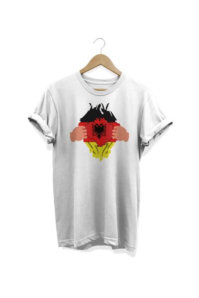 WİDİ Zastava Štampano Bela T-shirt
