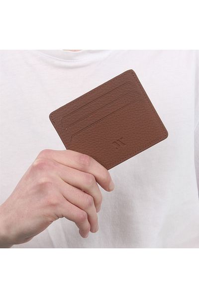 My Valice Unisex Genuine Leather Wallet And Card Holder 1817 Tan