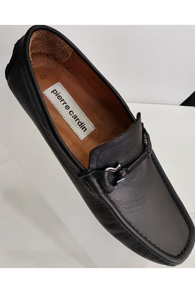 Pierre Cardin Ανδρικά Loafer Δερμάτινα Παπούτσια 60pct05 Μαύρα