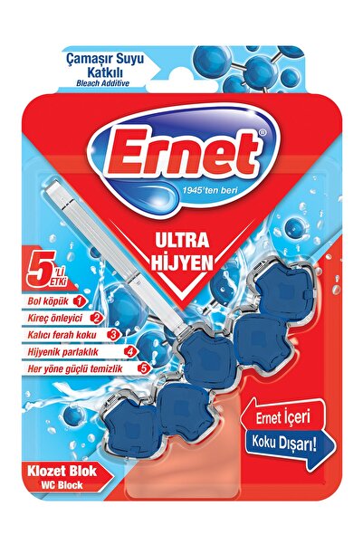 Ernet Ultra Hijyen Klozet Blok Çamaşır Suyu Katkılı 50 G