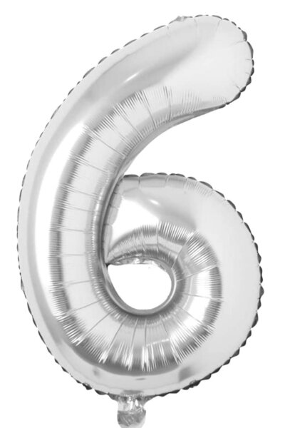 Happyland بالون فضي من رقائق معدنية مقاس 40 سم باللون الفضي