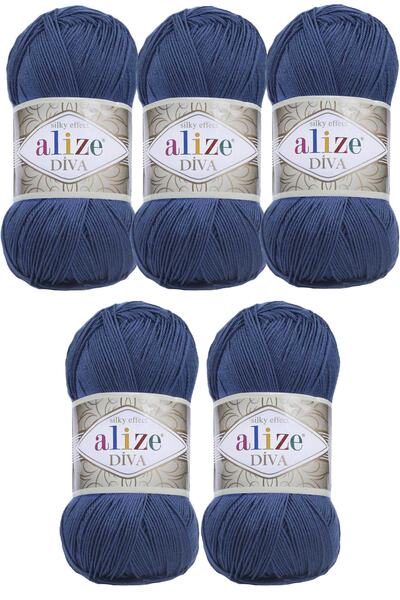 Alize Νήματα πλεξίματος Diva Shiny Mercerized Summer Spring No:279 (5 τεμάχια)