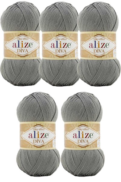 Alize Diva Parlak Мерсеризована літня весняна пряжа № 87 (5 штук)