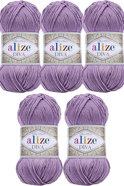 Alize Ață de tricotat Diva Bright Mercerized pentru vară și primăvară Nr:622 (5 bucăți)