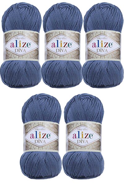 Alize Νήμα πλεξίματος Diva Shiny Mercerized για καλοκαιρινά και ανοιξιάτικα ρ...