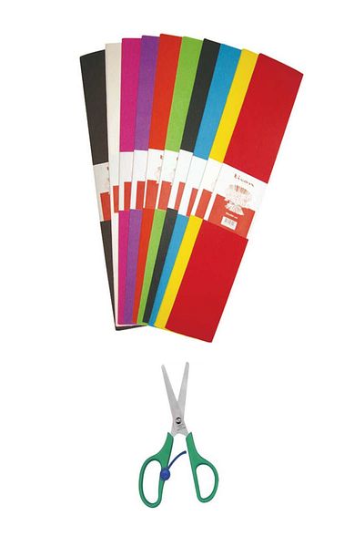 GLANCE Ticon Crapon Paper 10 Pieces Mixed - Ticon Spring School Scissors 5