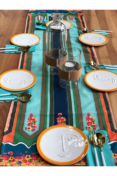 MeGgDecor Face Sweet Plate Orange