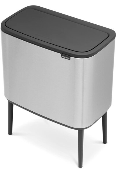Brabantia Grey 36 Litre Çöp Kovası Dokunmatik Evrekala Çöp Kutusu