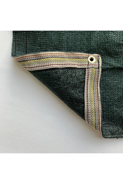 Filexus %95'lik 1.5m X 20m Gölgelik-bahçe Çit Filesi-şeritli Halkalı - Koyu Yeşil