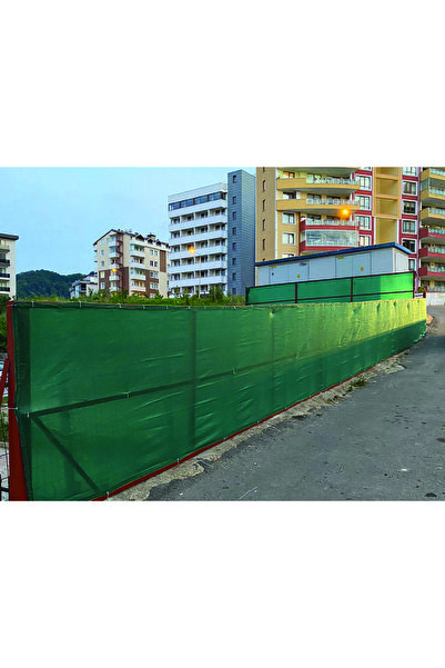 Filexus %95'lik 1.5m X 20m Gölgelik-bahçe Çit Filesi-şeritli Halkalı - Koyu Yeşil