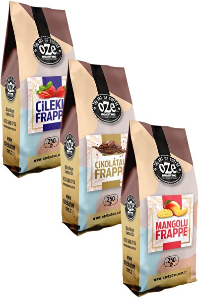Oze Frappe Tanışma Seti Çilek, Çikolata, Mango 3'lü 250g