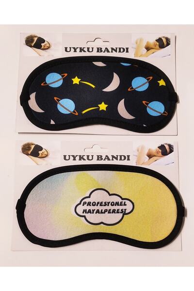 Genel Markalar 2 Li Uyku Bandı Eğlenceli Figürlü Her Yaşa Uygun