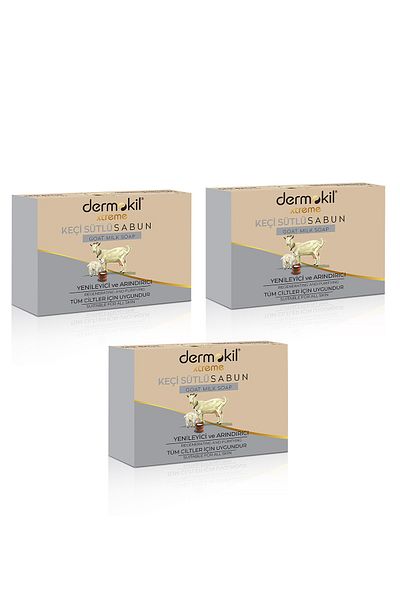 Dermokil Renewing and Purifying Goat Milk Soap 100 Gr X3 Pieces