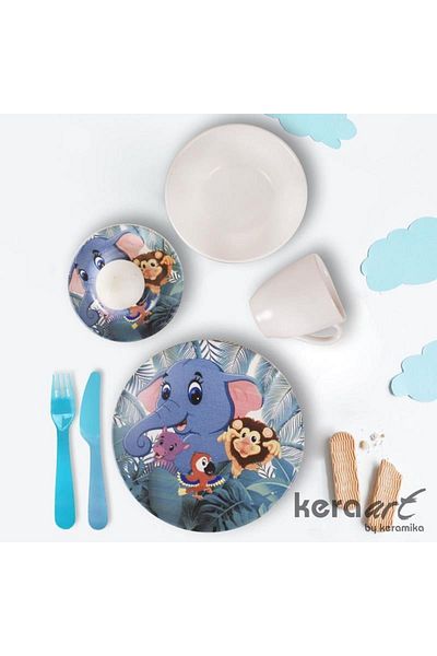Keramika Food Set - Aegean/Hot/Latte 4 Pieces, Matte Transparent White 021 18474 a