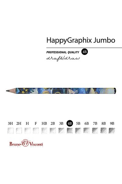 Bruno Visconti happy Graphix" Jumbo Pencil 4b,3,5 MmDream
