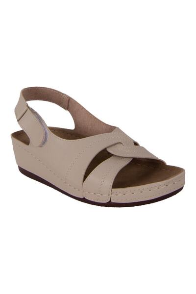 Neon Kk 1817 Confort Orthopedic Women's Sandals: Polyurethane Sole.{ Beige}