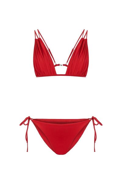 CES Lında Kırmızı Bikini Takım
