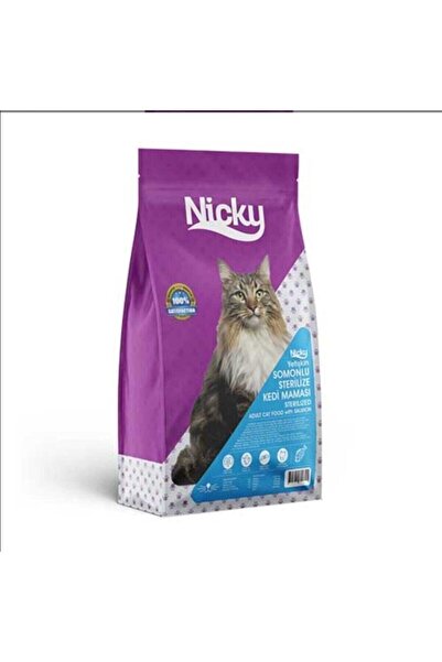 Nicky Sterilize Somonlu Kedi Maması