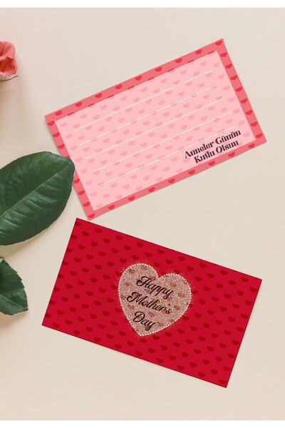 t tuğset etiket Anneler Günü Temalı Not-teşekkür -tebrik Kartı 20 Adet