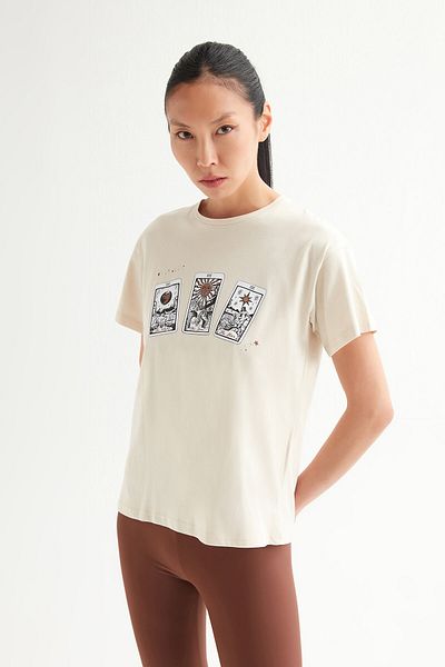 Açelya Okcu Women's Basic Printed T-shirt