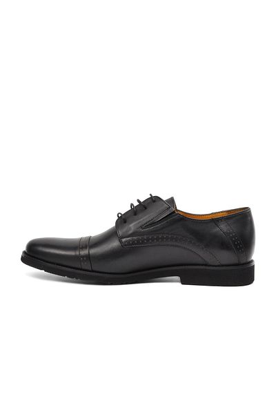 Dr.Flexer 021402   Model Men's Casual Black Genuine Leather Shoes
