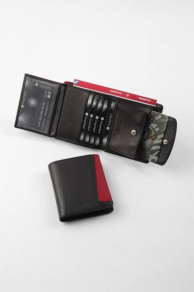 CENGİZ PAKEL Genuine Leather Men's Wallet Black-13681t