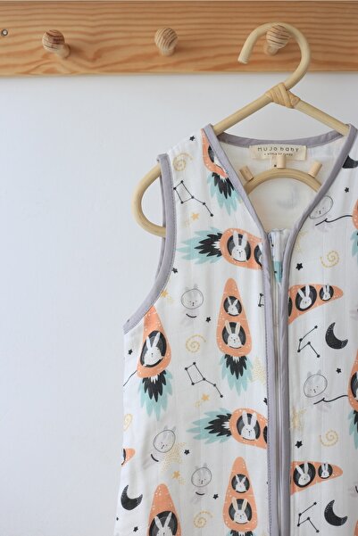 Mujo Baby&Kids كيس نوم من الموسلين العضوي بطبقة مزدوجة - مجموعة Space - 50% ب...